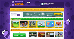 Desktop Screenshot of playdinosaurgames.com