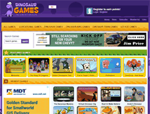 Tablet Screenshot of playdinosaurgames.com